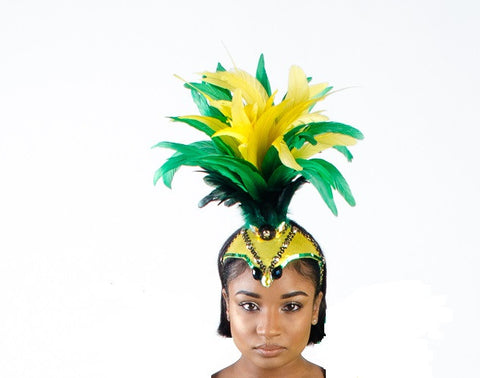 Showgirl feather headpiece
