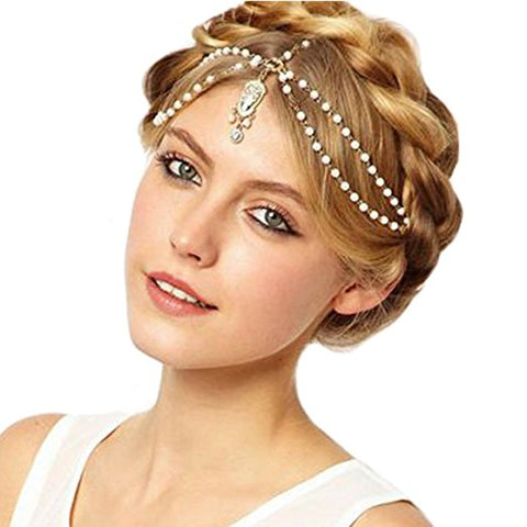 Jeweled headpiece headband