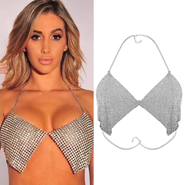 Rhinestone bra