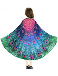 Childrens peacock cape