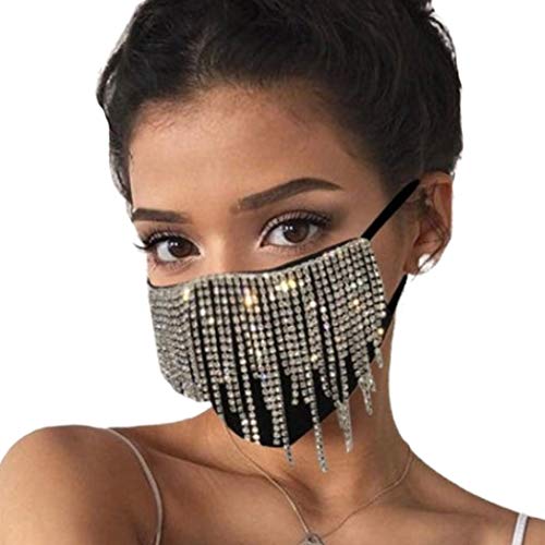 Rhinestone Face Mask